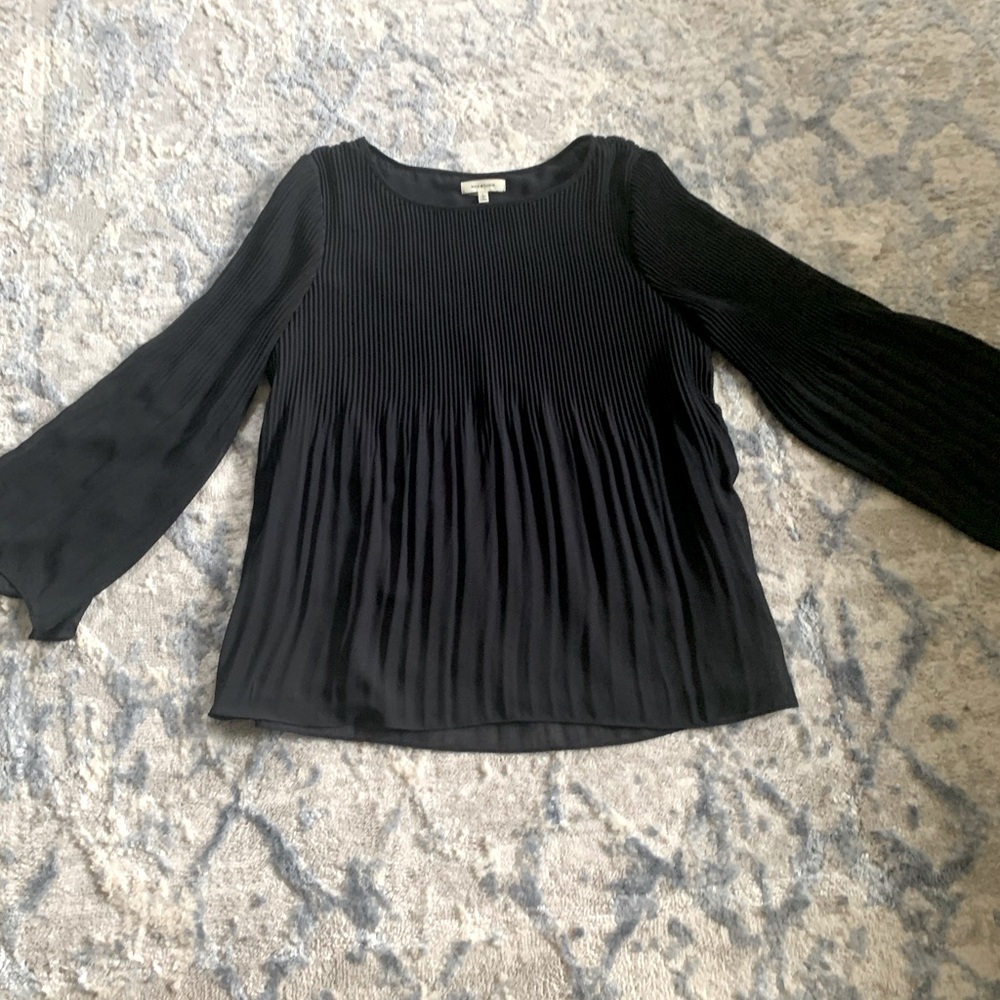 Max Studio Navy Blue Swing Blouse
